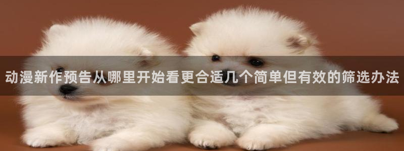 动漫之家网站：动漫新作预告从哪里开始看更合适几个简单但有效的筛选办法